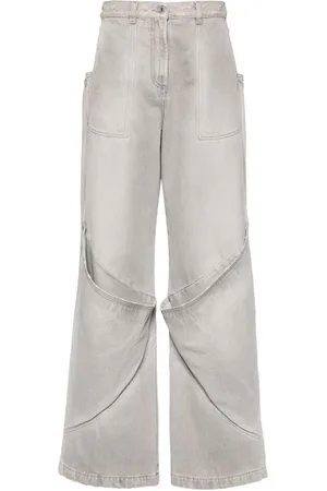 The Attico High-rise wide-leg jeans