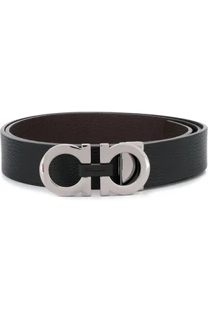 Salvatore Ferragamo Gancini silver-tone hardware belt
