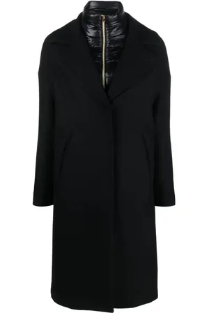 HERNO Padded-bib single-breasted coat
