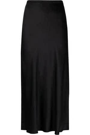 ANINE BING Bar fluted silk skirt