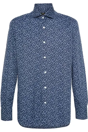 BARBA Floral-print shirt
