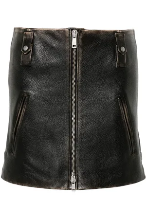 Prada Leather mini skirt