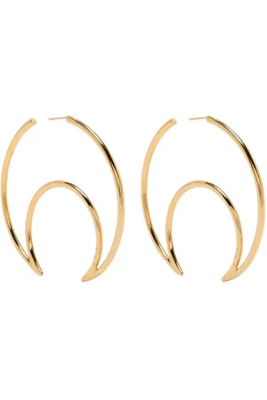 Marine Serre Moon hoop earrings