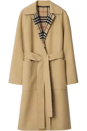Burberry Check wool reversible coat