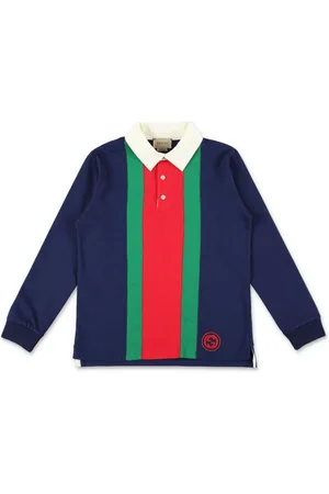 Gucci Web-stripe cotton polo shirt