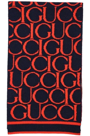 Gucci Logo-jacquard wool scarf