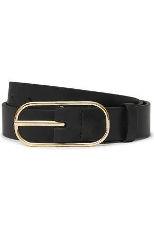 ANINE BING Harper leather buckle belt