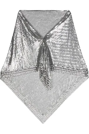 Paco rabanne Metallic chain-mail scarf