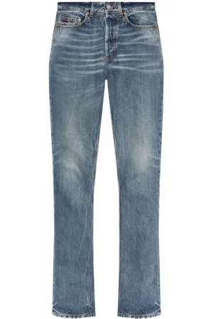 Saint Laurent Logo-patch straight jeans