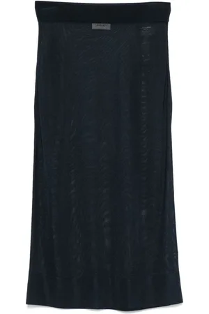 Saint Laurent Knitted pencil midi skirt