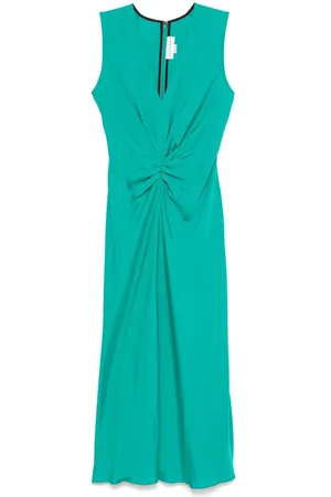 Victoria Beckham Sleeveless gathered midi dress