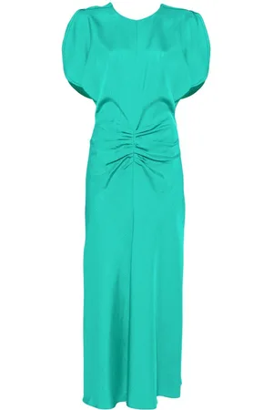 Victoria Beckham Gathered-detail midi dress