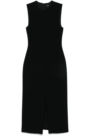 THEORY Slit crepe dress
