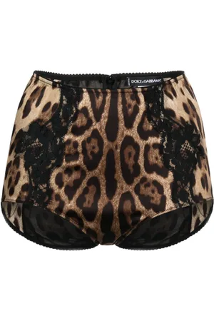 Dolce & Gabbana Leopard-print high-waist briefs
