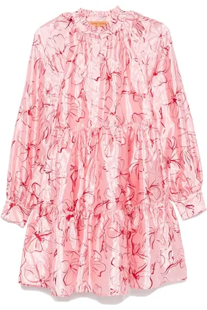 STINE GOYA Foil Foliage mini dress