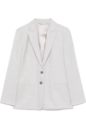 Calvin Klein Mélange-effect flannel blazer