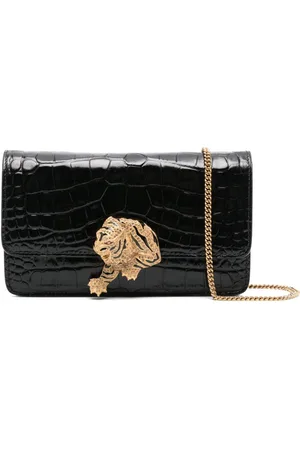 Roberto Cavalli Tiger-plaque cross body bag