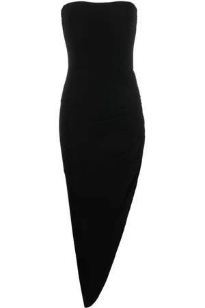 Norma Kamali Strapless asymmetric bodycon dress