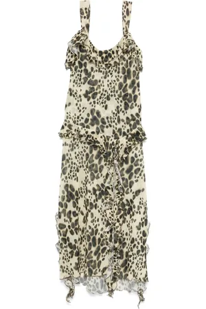 SIEDRES Animal-print long dress