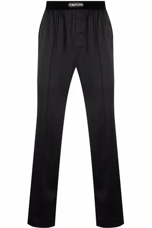 Tom Ford Logo-waistband silk pajama trousers