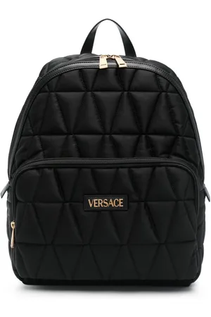 VERSACE Logo-lettering backpack