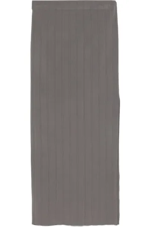 REMAIN Ribbed midi skirt