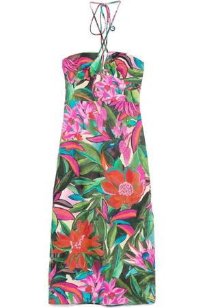 Farm Rio Floral-print midi dress