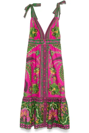 Farm Rio Ana Tapestry midi dress