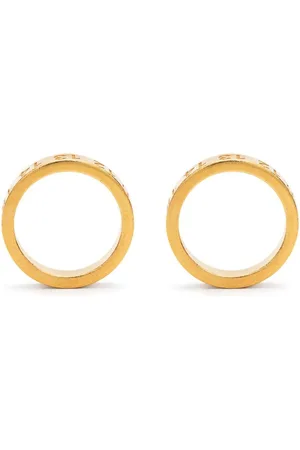 Maison Margiela Numerical engraved hoop earrings