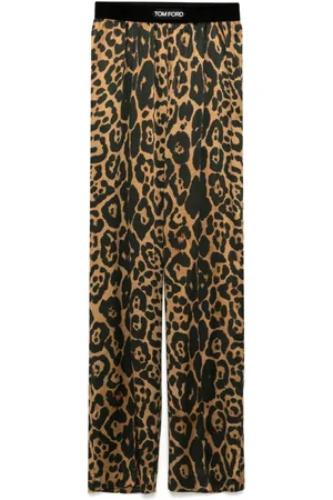 Tom Ford Silk Leopard Pants