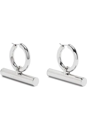 Alexander McQueen T-Bar hoop earrings