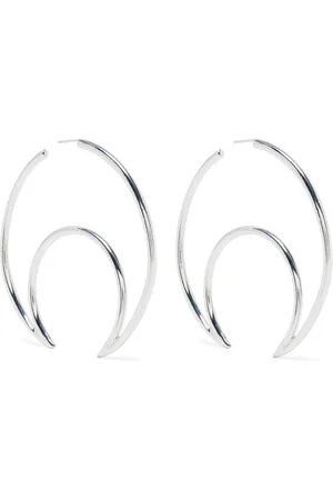 Marine Serre Moon hoop earrings