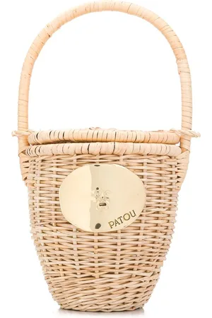 Patou Wicker bucket bag