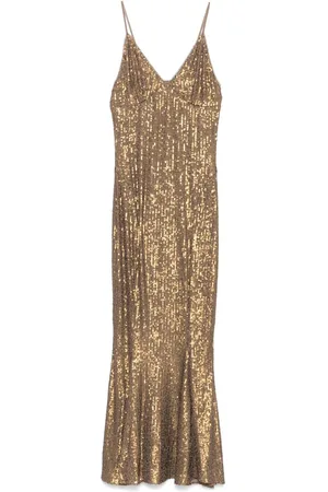 Norma Kamali Fishtail slip midi dress