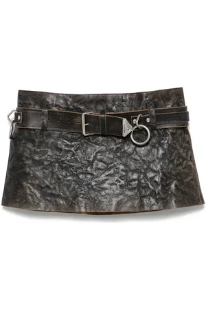Prada Leather mini skirt