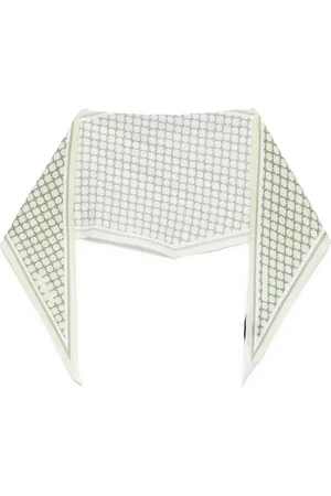 TAGLIATORE Grid-pattern pocket square