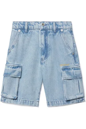 OFF-WHITE Bookish denim shorts