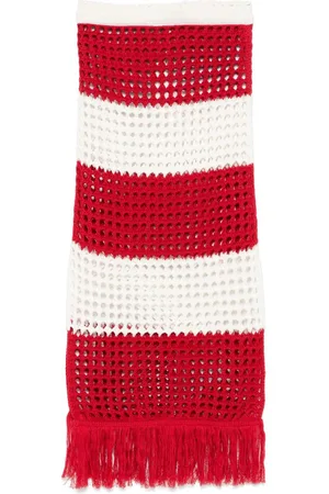 Farm Rio Open-knit maxi skirt