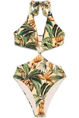 Farm Rio Botanical-print swimsuit