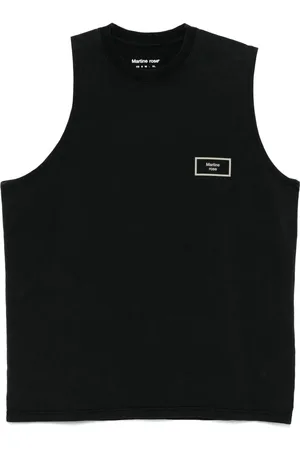 MARTINE ROSE Logo-print tank top