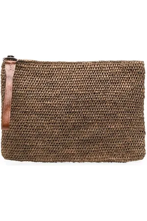 IBELIV Woven zipped clutch bag