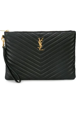 Saint Laurent Quilted monogram clutch bag