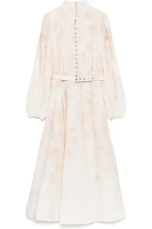 ZIMMERMANN Crushed midi dress