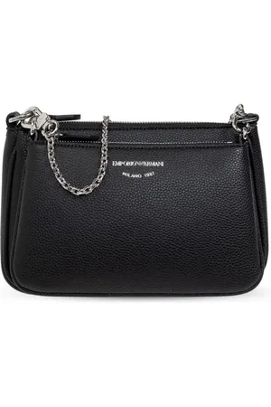Emporio Armani Mini deer-print double crossbody bag