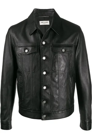 Saint Laurent Button-up leather jacket