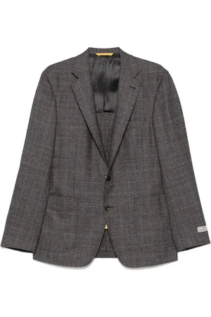 CANALI Check-pattern blazer