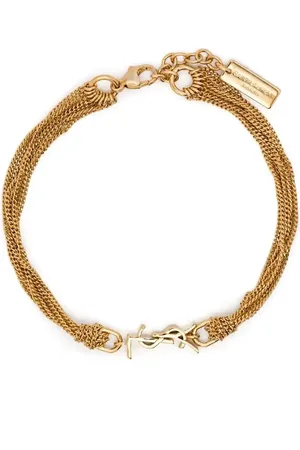 Saint Laurent Cassandre chain bracelet