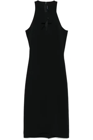 MUGLER Star sleeveless midi dress