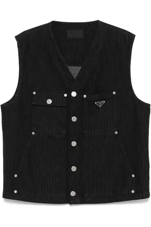 Prada Chevron denim gilet