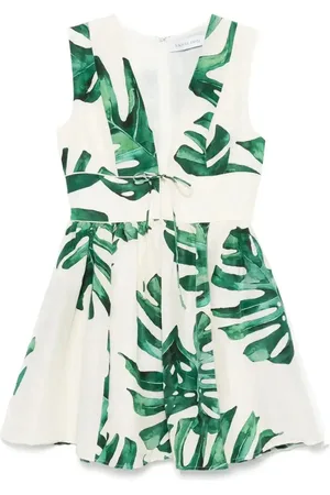 RAQUEL DINIZ Leaf-print dress